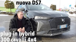 DS 7 restyling 2023 qui la plugin 4x4 da 300 cavalli comfort e potenza [upl. by Atirb27]