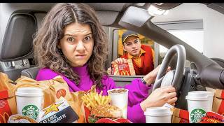 Eating ONLY DRIVE THRU FOOD for 24 hours [upl. by Elyc]