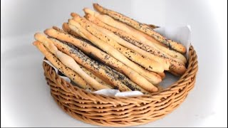 GRISSINI ITALIAN BREADSTICKS RECIPE 🔝 [upl. by Bedell]