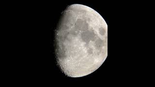 New Years Day Time Lapse of the Waxing Gibbous Moon [upl. by Aicad19]