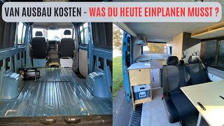 CAMPER AUSBAU KOSTEN Was hat unser Sprinter Selbstausbau gekostet Alle Kostendetails vom Umbau [upl. by Drucilla]