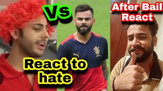 Carryminati vs virat kohli amp rcb fan controversy  Elvish yadav reaction after bail Maxtern [upl. by Elton]