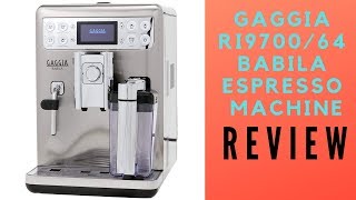 Gaggia RI970064 Babila Espresso Machine review 2018 [upl. by Iramo]