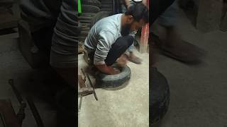 Tubeless tyretube diye fittingviralshort tyre car tires tubelesstube [upl. by Noynek703]