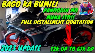 YAMAHA SNIPER 155 VVA  2023 UPDATE  MONTHLY INSTALLMENT [upl. by Kerred]