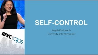 Angela Duckworth University of Pennsylvania  SelfControl Stategies for SchoolAge Children [upl. by Iams]