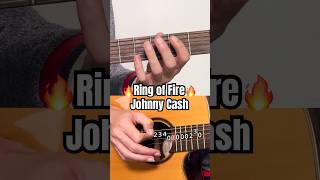 How to play Ring of Fire from Johnny Cash on guitar [upl. by Cullie]