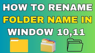 How to Change or Rename Folder Name in Window 10 [upl. by Nivonod]