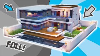 Cara Membuat Rumah Modern Perumahan Besar  Interior   Minecraft Modern Pt10 [upl. by Ninetta]