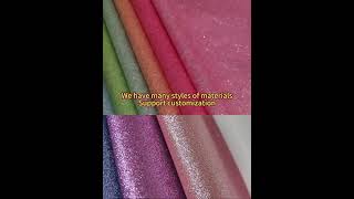 Glitter Synthetic Leather for shoes [upl. by Windy]