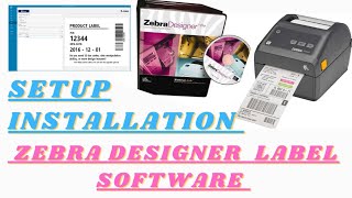 Zebra designer Label software install and setup [upl. by Cornelle]