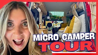 MICRO CAMPER FULL VAN TOUR  FIAT DOBLO [upl. by Jareb813]