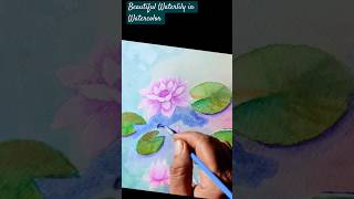 Paint a BEAUTIFUL Waterlily in Watercolour art watercolor [upl. by Pippy147]