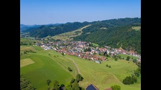 Oberharmersbach im Schwarzwald von oben [upl. by Avonasac]