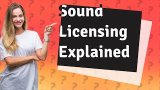 What does sound licensed for non commercial use mean [upl. by Aikmat]