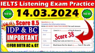 IELTS LISTENING PRACTICE TEST 2024 WITH ANSWERS  14032024 [upl. by Ludovico]