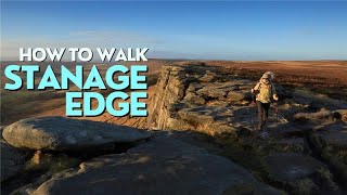 Hiking route guide Stanage Edge Peak District [upl. by Anilad]