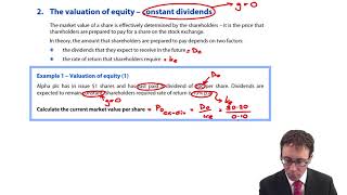 CIMA F3 Equity valuation  no growth [upl. by Jp866]