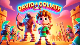 David and Goliath Song I Christian Kids Song I Bible Story I Animated Video [upl. by Doowrehs]