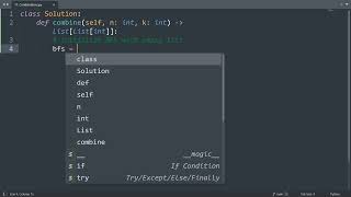 Leetcode 77 Combinations in Python  Python Leetcode  Python Coding Tutorial  Python Coding ASMR [upl. by Serrano]