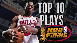 Dennis Rodman Top 10 NBA Finals Plays [upl. by Orapma]