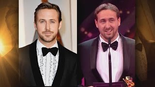 Man Pretending To Be Ryan Gosling Accepts Award On His Behalf As Oscars Spoof [upl. by Ydnic]