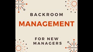 Store Manager Academy Week 2 Lesson 5  Backroom management [upl. by Malloy601]