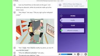 Determine Word Meanings Using Context Clues 2  Quiz  Level E  iReady Answers [upl. by Llehctim]