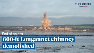 MakeCoalHistory Watch as Longannet Power Stations 600ft chimney demolished [upl. by Madonia434]