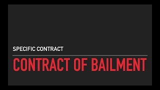 Contract of Bailment  Malayalam Lectures [upl. by Nguyen201]