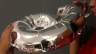 Easy 2 methods for inflate number foil balloon  How to blow foil balloon using straw Hand pump [upl. by Whitelaw]