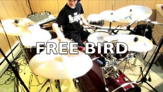 Lynyrd Skynyrd  Free Bird  Drum Cover [upl. by Aihtnis]