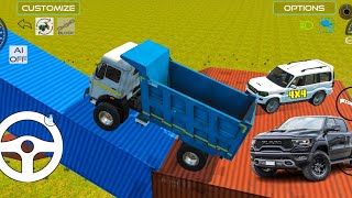 I Driving Scorpio and Unloading stone from dumper 😱 driving gamingvideos scorpio dumper [upl. by Intruoc]