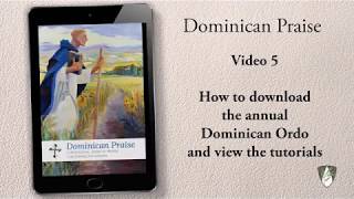 Video 55 How to download the Dominican Ordo and view the tutorials [upl. by Noonan]