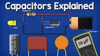 Capacitors Explained  The basics how capacitors work working principle [upl. by Israel]