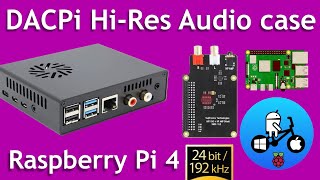 Raspberry Pi 4 Hires Audio Case Moode Audio test [upl. by Hannala]