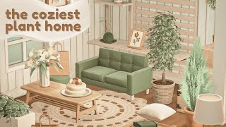 Building the COZIEST plant home  ACNH Speed Build  Animal Crossing New Horizons [upl. by Attelocin]