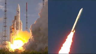 Ariane 5 launches MTGI1 and Galaxy 3536 [upl. by Absa]