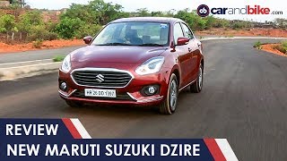 New Maruti Suzuki Dzire Review  NDTV CarAndBike [upl. by Ahsatal]