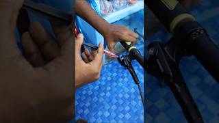 Shimano MT200 hydraulic disc brake bleeding to make it powerful mtb shimano cycling stunt [upl. by Regnig955]