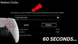 How to REDEEM PSN codes on PS5 in 60 seconds [upl. by Schulein17]