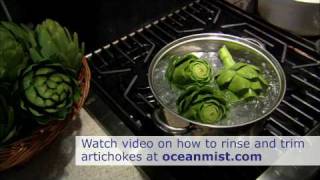 How to Cook Artichokes  Boiling Artichokes [upl. by Llennod445]