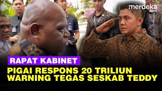 Rapat Kabinet Prabowo Reaksi Pigai Minta Rp20 Triliun Seskab Teddy Warning Tegas Menteri [upl. by Adnirem]