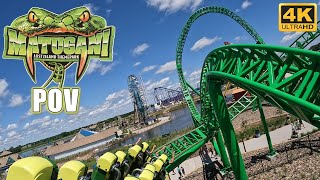 Matugani POV Back Row 4K 60FPS Lost Island Themepark Intamin Launch Coaster  NonCopyright [upl. by Zanahs]