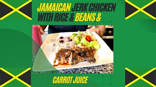 Authentic Jamaican Jerk Chicken with Rice and Beans [upl. by Holland104]