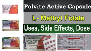 Folvite Active capsule  L Methyl Folate  Methylcobalamin  Uses Side Effects uses for Pregnancy [upl. by Burrows]