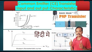 Transistor Characteristics in Hindi  Input and output characteristics for common emitter transis [upl. by Franny710]