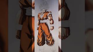 Goku drawing🎨🖌art viralvideo painting drawing shorts goku gokublue watercolor doms artist [upl. by Caruso]