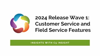 2024 Release Wave 1  Customer Service and Field Service Features  Insights with C5 Insight [upl. by Anawyt176]