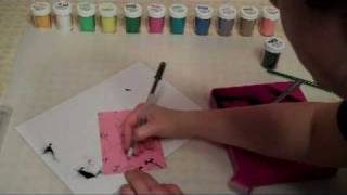 How to Use Flocking Powder For Scrapbooking [upl. by Mylor]